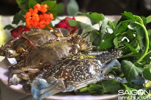 Kết quả hình ảnh cho ghẹ nau rau muong